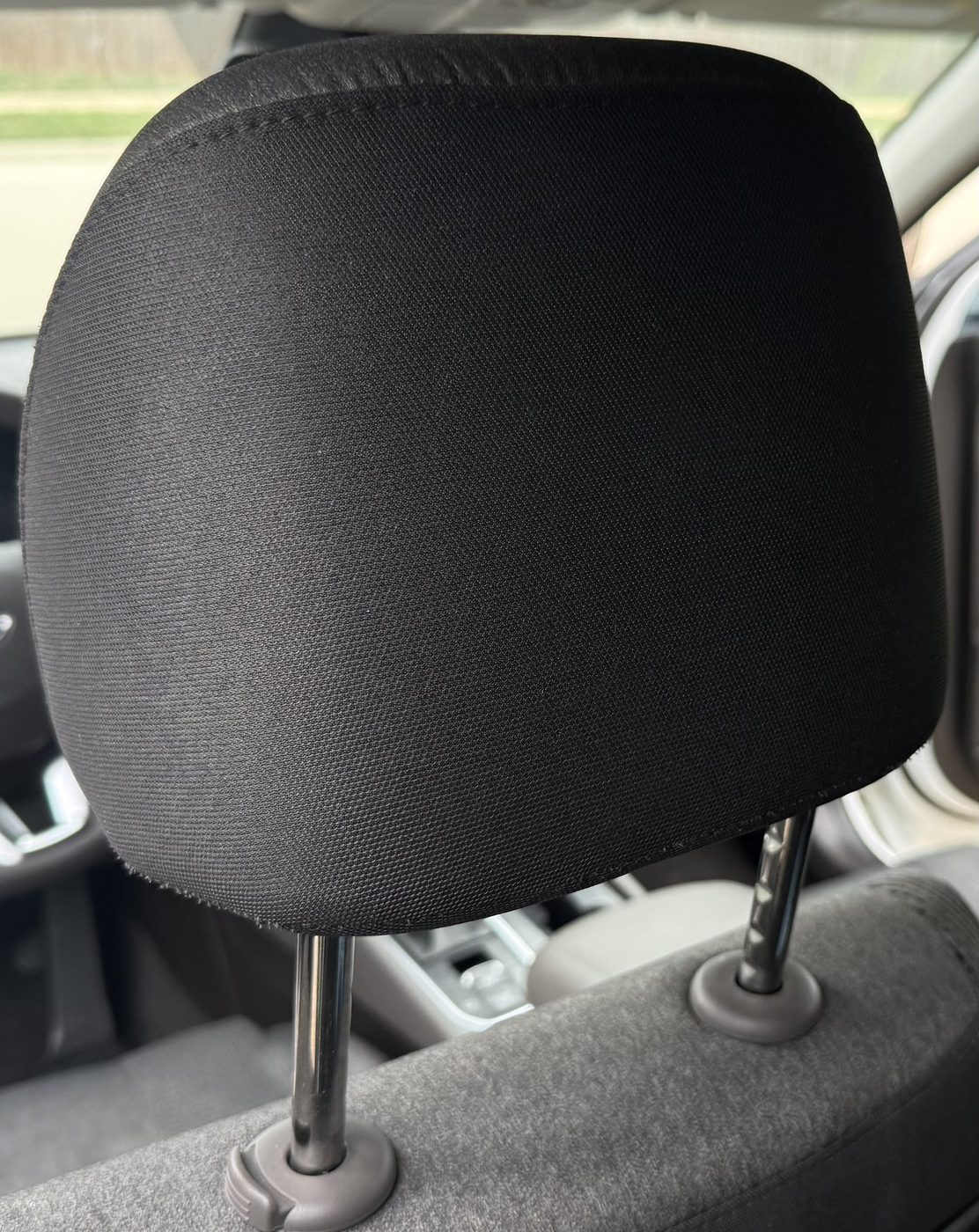Headrest after deep fabric cleaning