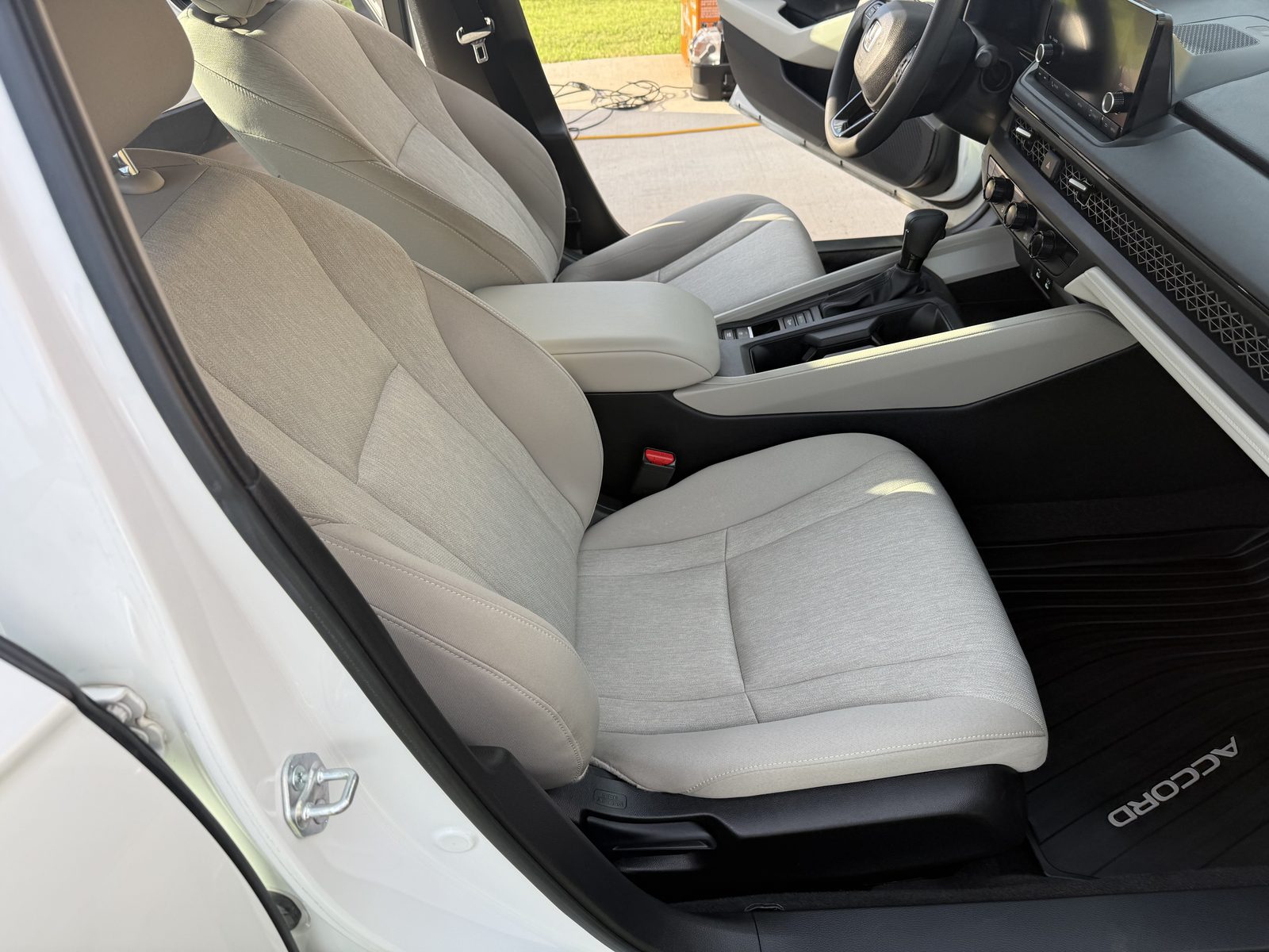 Seat after fabric cleaning